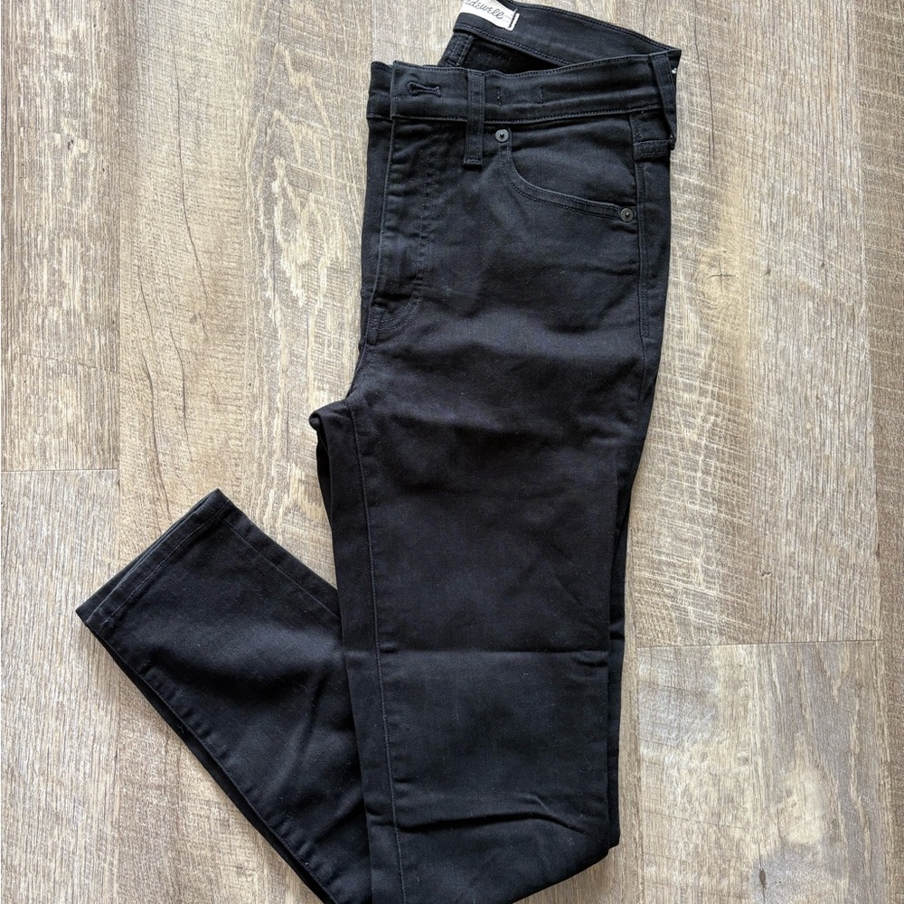 Madewell Black high rise skinny Denim Jeans